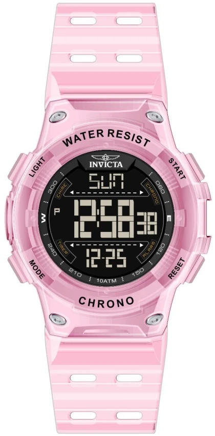 Мужские часы Invicta Racing Burnout Digital Watch - 52mm. Transparent, Pink (49047), цвет: Прозрачный / Розовый — фото 2