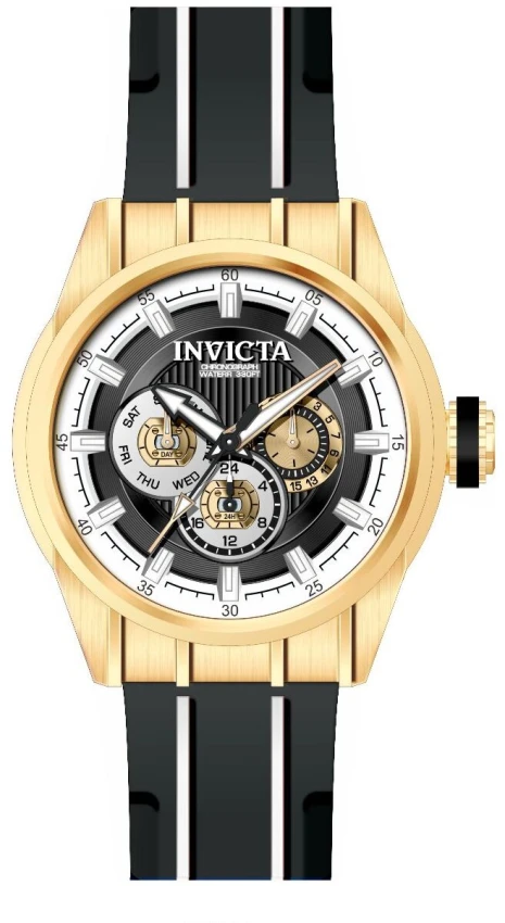 Мужские часы Invicta Speedway Trackline Watch - 48mm, White, Black (ZG-49055), цвет: Белый / Чёрный — фото 2