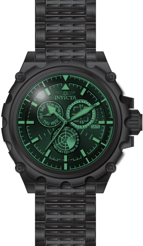 Мужские часы Invicta Coalition Forces Spline Command Watch - 50mm. Black (49202), цвет: Чёрный — фото 3
