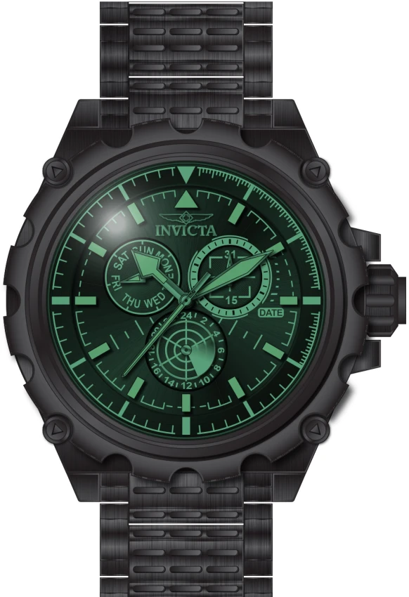 Мужские часы Invicta Coalition Forces Spline Command Watch - 50mm. Black (49202), цвет: Чёрный — фото 2