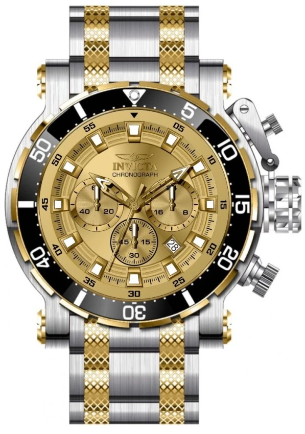 Мужские часы Invicta Coalition Forces Night Hawk Watch - 52mm. Gold, Steel (49224), цвет: Золотой / Стальной — фото 2