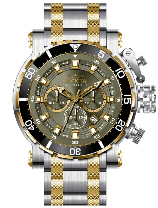 Мужские часы Invicta Coalition Forces Night Hawk Watch - 52mm. Gold, Steel (49225), цвет: Золотой / Стальной — фото 2