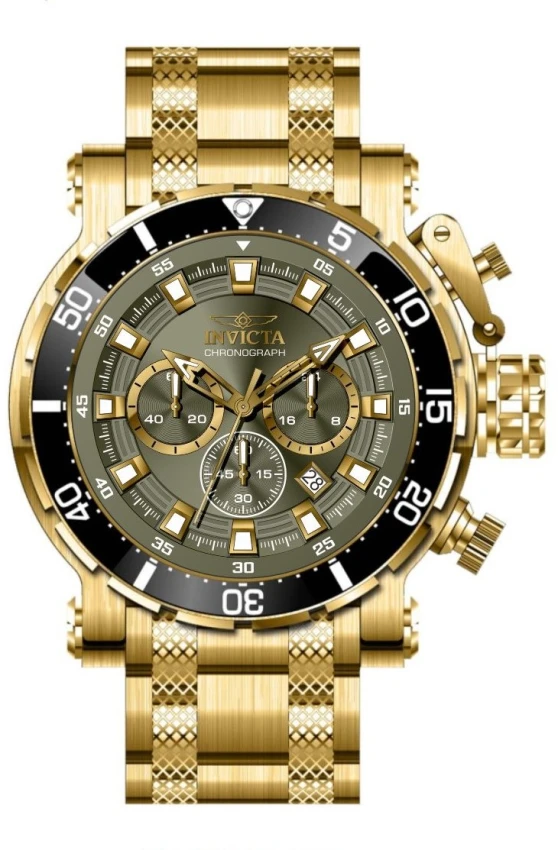 Мужские часы Invicta Coalition Forces Night Hawk - 52mm. Gold (49227), цвет: Золотой — фото 2