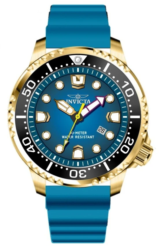 Мужские часы Invicta Pro Diver Abyss Watch - 48mm. Light Blue (49548), цвет: Светлый синий — фото 2