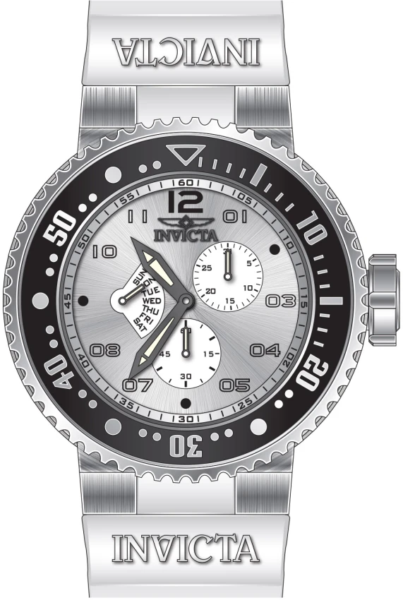 Мужские часы Invicta Pro Diver Vortigraph - 52mm. White (49562), цвет: Белый — фото 2