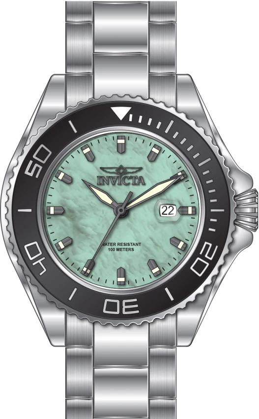 Мужские часы Invicta Pro Diver Watch w/ Mother of Pearl Dial - 48mm. Steel (49642), цвет: Стальной — фото 2