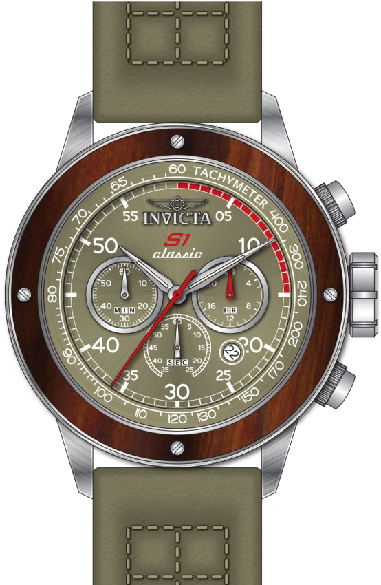 Мужские часы Invicta S1 Rally Trackmaster Watch - 49mm. Olive Green (49645), цвет: Оливковый зелёный — фото 2