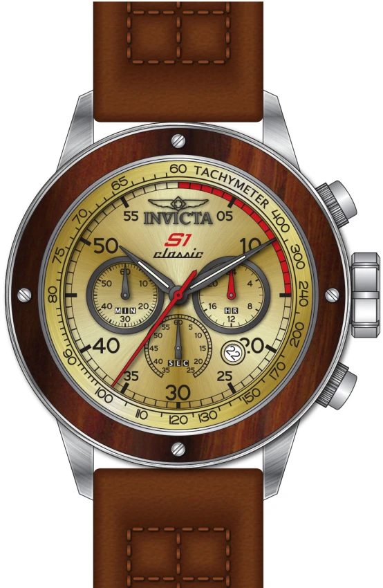 Мужские часы Invicta S1 Rally Trackmaster Watch - 49mm. Light Brown (49646), цвет: Светлый коричневый — фото 2