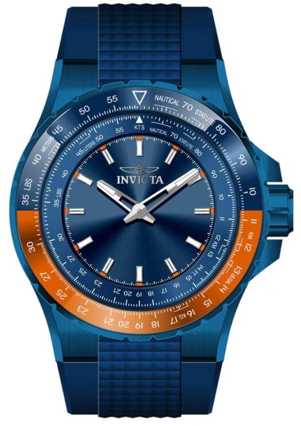 Мужские часы Invicta Aviator Command Deck Watch - 50mm. Blue (49663), цвет: Синий — фото 2