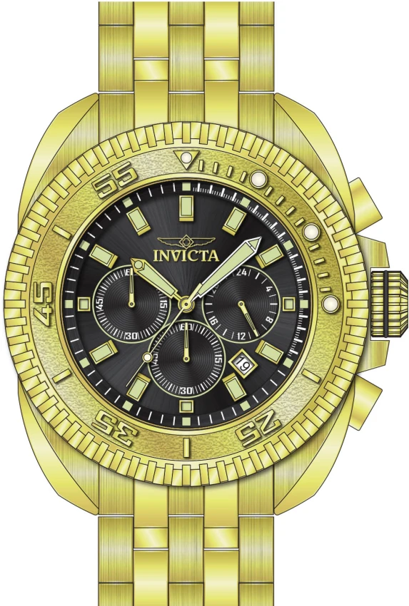 Мужские часы Invicta Coalition Forces Ironfront Watch - 50mm. Gold (49787), цвет: Золотой — фото 2