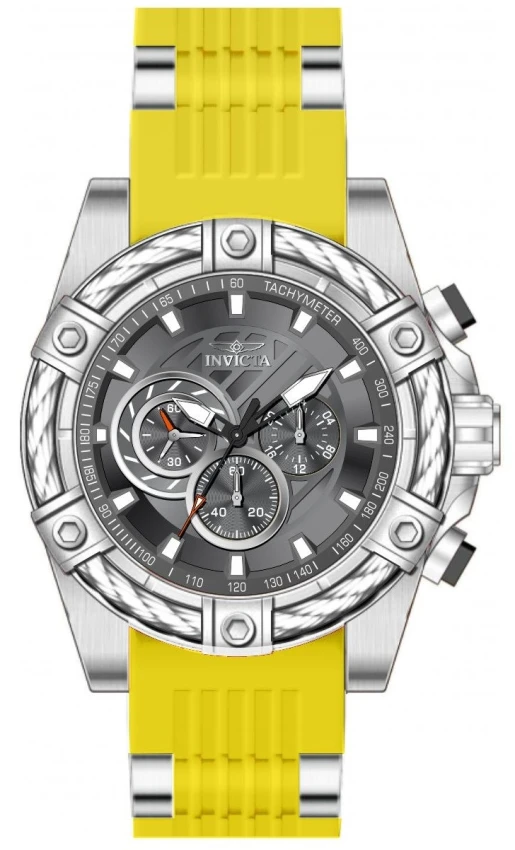 Мужские часы Invicta Bolt Vestige Watch - 52mm. Yellow, Steel (49811), цвет: Жёлтый / Стальной — фото 2