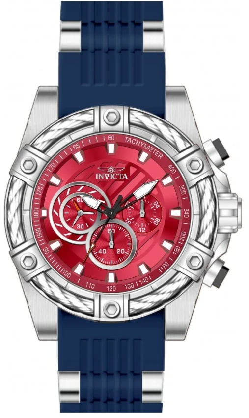 Мужские часы Invicta Bolt Vestige Watch - 52mm. Navy Blue, Steel (49812), цвет: Синий / Стальной — фото 2