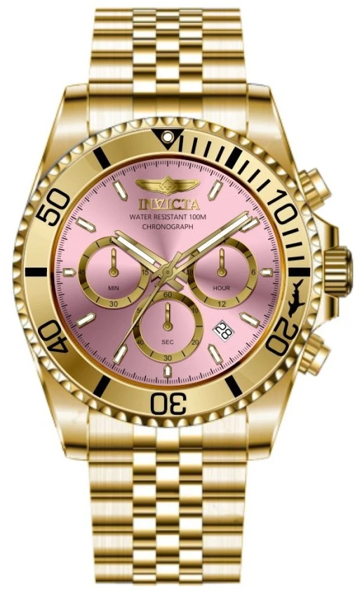 Мужские часы Invicta Pro Diver Titan - 43mm. Gold (49836), цвет: Золотой — фото 2