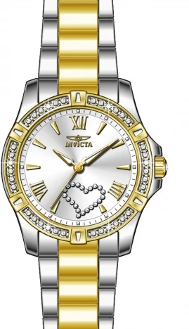 Женские часы Invicta Angel Luvora Watch - 35mm. Gold. Steel (49844), цвет: Стальной — фото 2