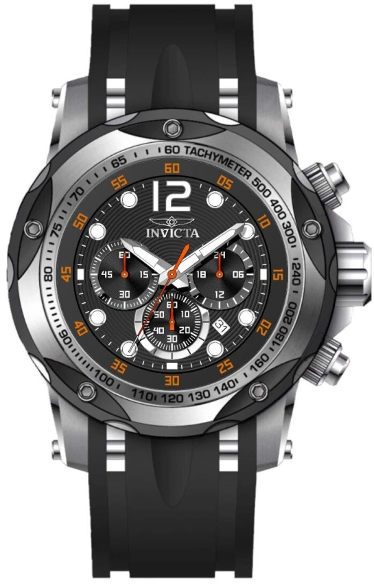 Мужские часы Invicta Speedway Valken Watch - 51mm. Black (49888), цвет: Чёрный — фото 2