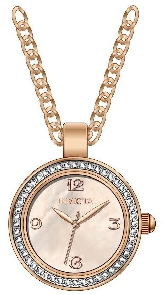 Женские часы Invicta Mini Angel Necklace w/ Mother of Pearl Dial - 23mm, Rose Gold (49933), цвет: Золотой — фото 2