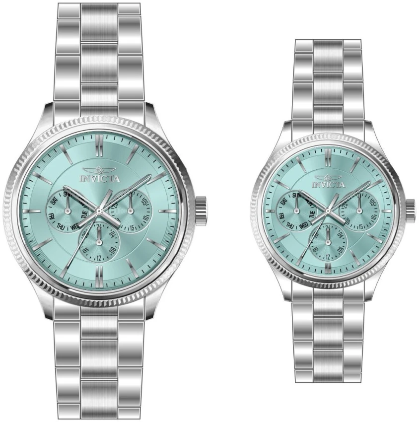 Часы Invicta Specialty Axioform Watch Set - 42mm & 34mm. Steel (49957), цвет: Стальной — фото 2