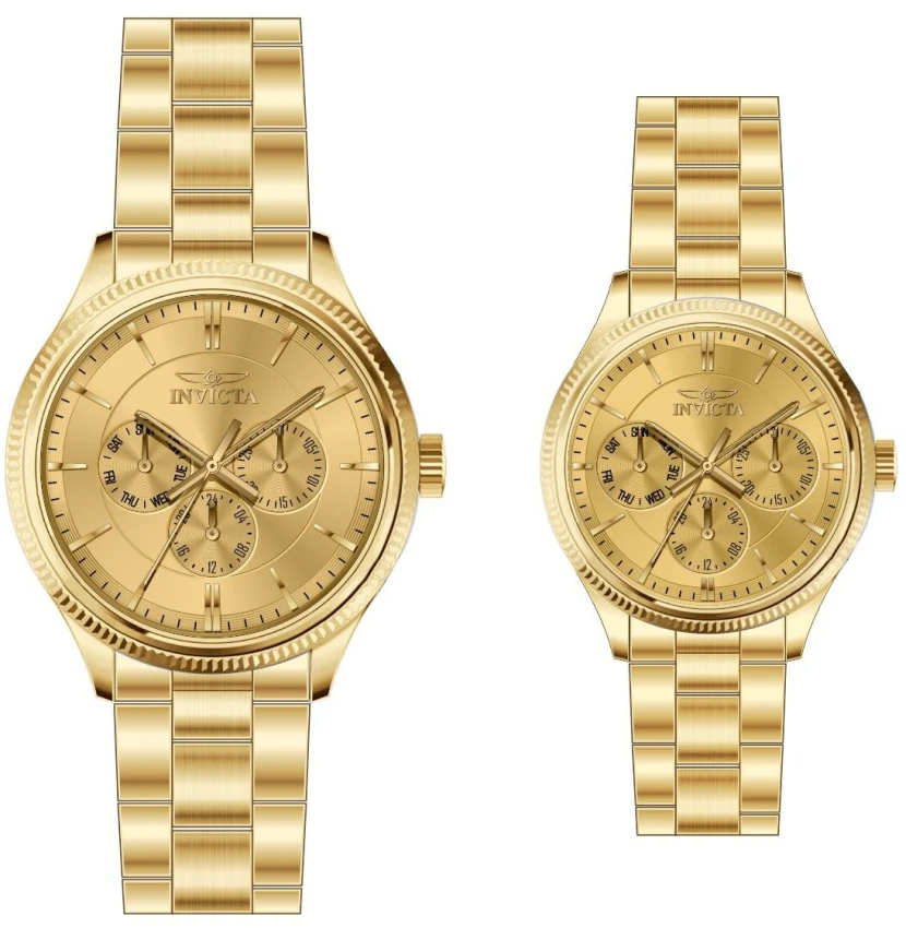 Часы Invicta Specialty Axioform Watch Set - 42mm & 34mm. Gold (49960), цвет: Золотой — фото 2
