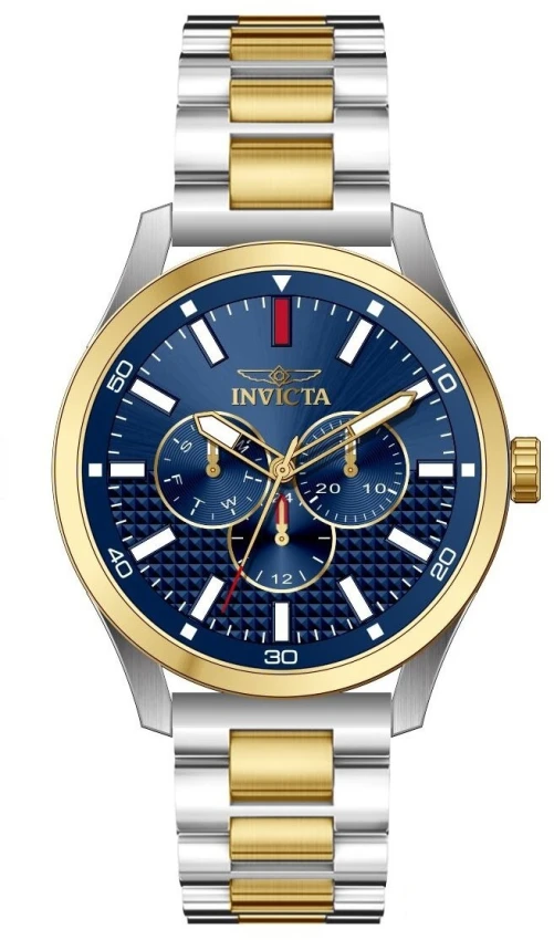 Мужские часы Invicta Specialty Triovex - 46mm. Gold. Steel (49966), цвет: Стальной — фото 2