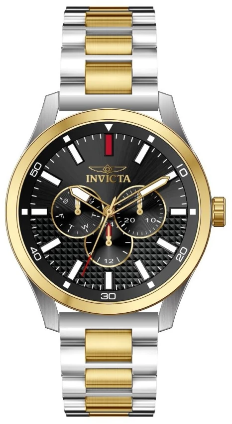 Мужские часы Invicta Specialty Triovex - 46mm. Gold. Steel (49967), цвет: Стальной — фото 2