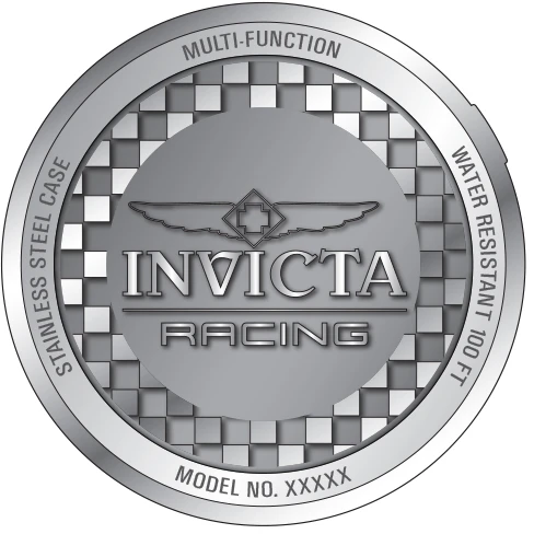 Мужские часы Invicta Racing Stryketach Watch - 50mm. Orange. Black (50043), цвет: Чёрный — фото 3