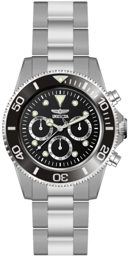 Мужские часы Invicta Pro Diver Solid Titanium Watch - 45mm. Titanium (50076), цвет: Титановый — фото 2