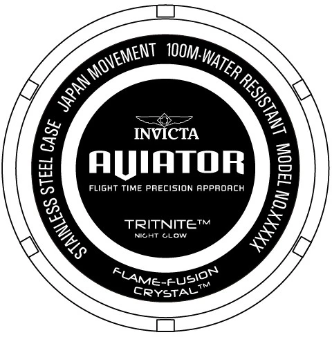 Мужские часы Invicta Aviator Skyshock Watch - 50mm. White (50100), цвет: Белый — фото 2
