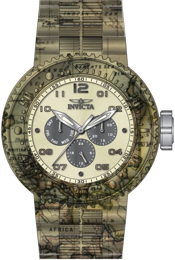 Мужские часы Invicta Pro Diver NeoArt Flux - 52mm. Aqua Plating. Steel (50215), цвет: Аквамариновый стальной — фото 2