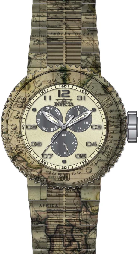Мужские часы Invicta Pro Diver NeoArt Flux - 52mm. Aqua Plating. Steel (50215), цвет: Аквамариновый стальной — фото 3
