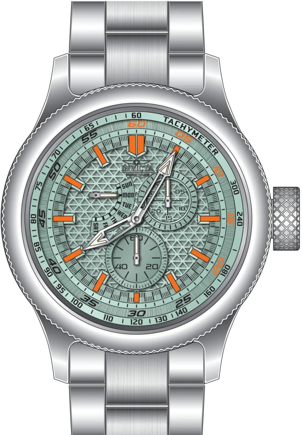 Мужские часы Invicta Racing Watch - 52mm. Steel (50294), цвет: Стальной — фото 2