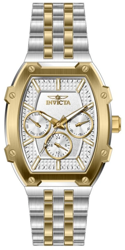 Мужские часы Invicta S1 Rally Watch - 35mm. Gold. Steel (50394), цвет: Стальной — фото 2