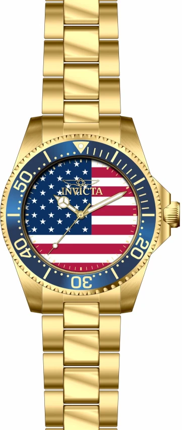 Мужские часы Invicta Pro Diver Allegia Watch - 45mm, Gold (50416), цвет: Золотой — фото 2