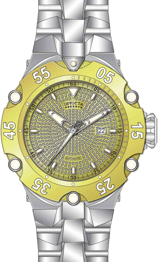 Мужские часы Invicta Reserve Cobra 2.24 Carat Diamond Automatic Watch - 54mm. Steel (50446), цвет: Стальной — фото 2