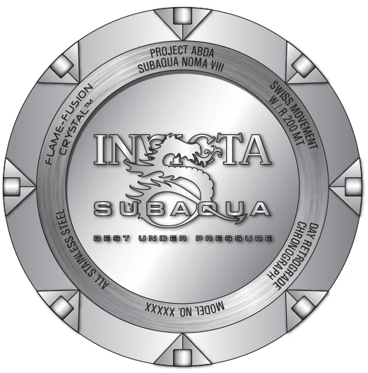 Мужские часы Invicta Subaqua Noma VIII 1.05 Carat Diamond Swiss Ronda 8040.N Caliber Watch - 49mm. Steel (50452), цвет: Стальной — фото 3