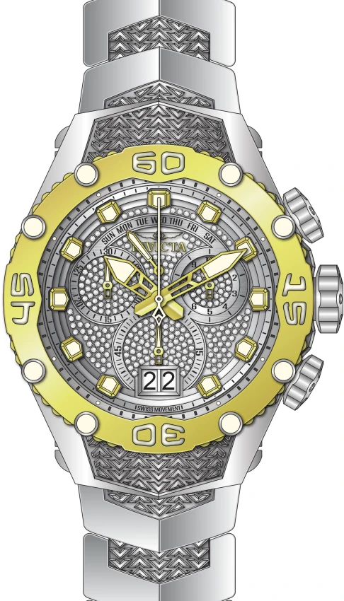 Мужские часы Invicta Subaqua Noma VIII 1.05 Carat Diamond Swiss Ronda 8040.N Caliber Watch - 49mm. Steel (50452), цвет: Стальной — фото 2