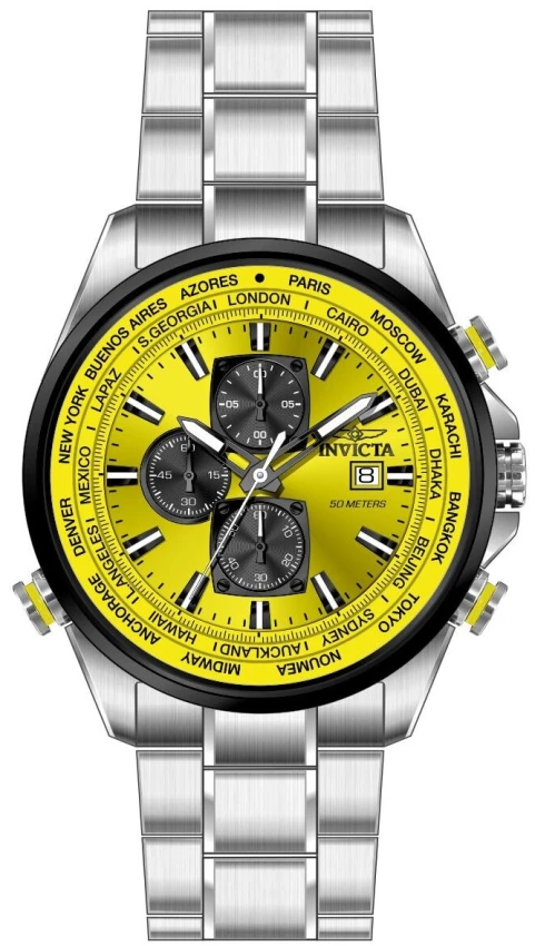 Мужские часы Invicta Aviator Interceptor Watch - 50mm, Steel (ZG-50503), цвет: Стальной — фото 2
