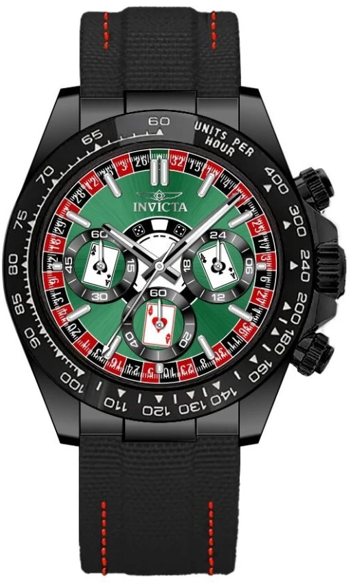 Мужские часы Invicta Speedway Montecarlo - 40mm. Black (50517), цвет: Чёрный — фото 2