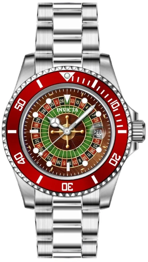Мужские часы Invicta Pro Diver House of Cards Watch - 40mm. Steel (50519), цвет: Стальной — фото 2
