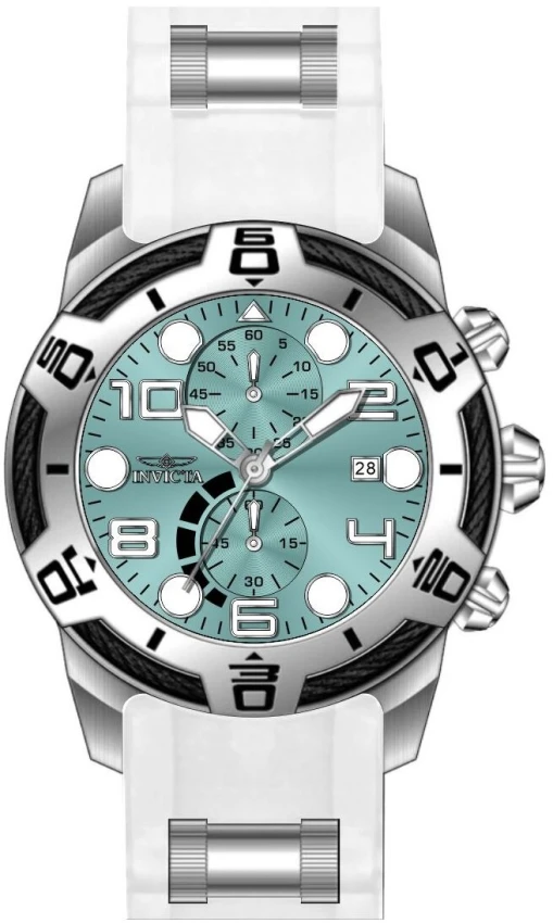 Мужские часы Invicta Bolt Nexus X Watch - 50mm. White. Steel (50584), цвет: Стальной — фото 2