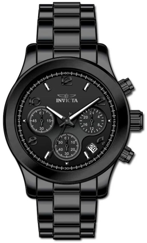 Часы Invicta Angel Unisex Watch - 38mm. Black (50595), цвет: Чёрный — фото 2