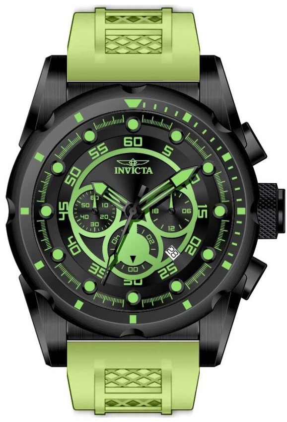 Мужские часы Invicta Speedway Accelix Watch - 50mm, Light Green (50682), цвет: Зелёный — фото 2