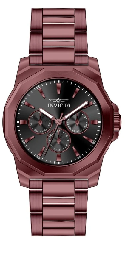 Мужские часы Invicta Speedway Multifunction Watch - 42mm, Burgundy (50771), цвет: Бордовый — фото 2