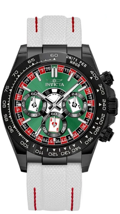 Мужские часы Invicta Speedway Montecarlo Watch - 40mm, White (50807), цвет: Белый — фото 2