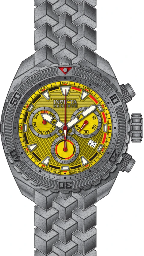 Мужские часы Invicta Reserve Swiss Ronda Z60 Caliber Watch - 50mm, Shot-blast, Titanium (50838) — фото 2