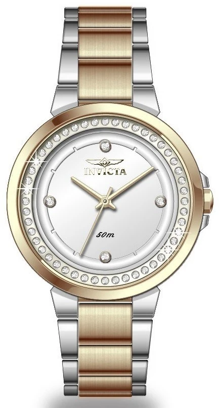 Женские часы Invicta Angel Watch - 33mm, Gold, Steel (51077), цвет: Золотой / Стальной — фото 2
