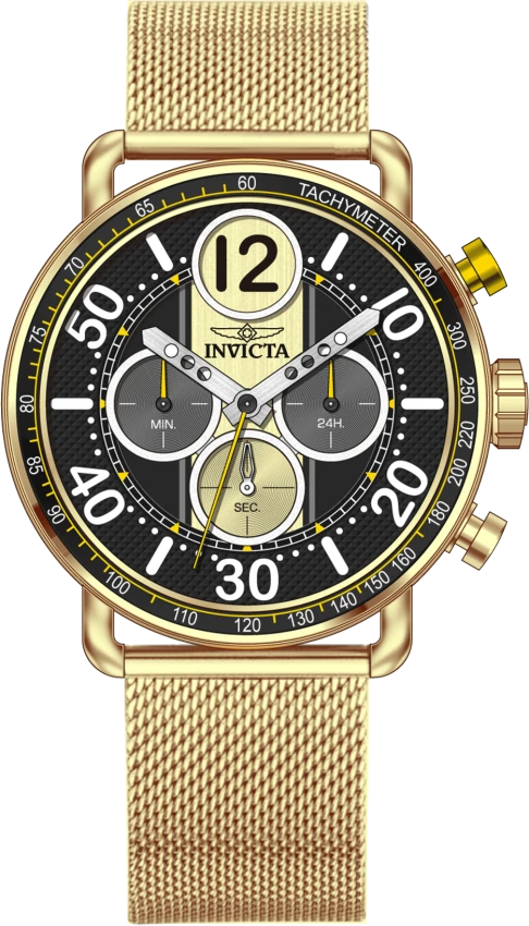 Мужские часы Invicta Speedway Vertexia Watch - 44mm, Gold (69472), цвет: Золотой — фото 2
