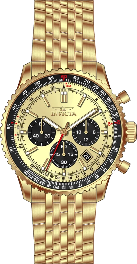 Мужские часы Invicta Chase Durer Logist - 43mm, Gold (69566), цвет: Золотой — фото 2