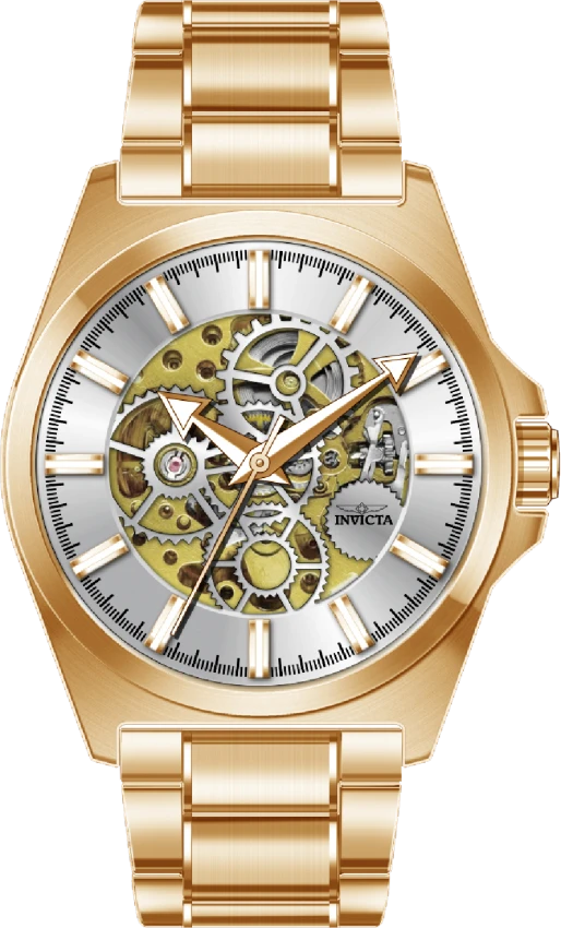 Мужские часы Invicta Objet D Art Automatic Watch w/ Skeleton Dial - 44mm, Gold (69999), цвет: Золотой — фото 2