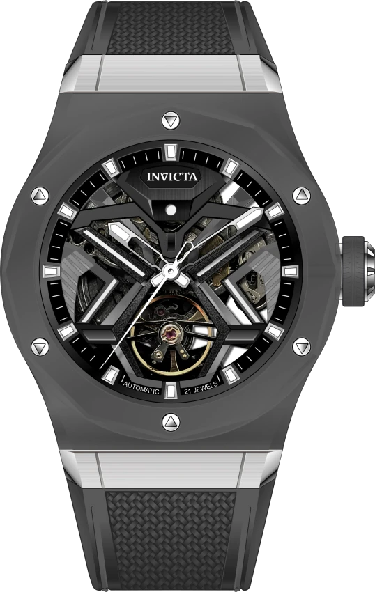 Мужские часы Invicta Celestial Orbitha Automatic - 45mm. Black with Interchangeable Strap (70108), цвет: Чёрный — фото 2