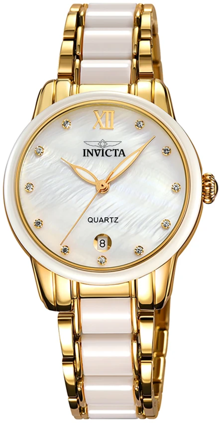 Женские часы Invicta Celestial Plazette Watch - 34.7mm, Gold (70340), цвет: Золотой — фото 2